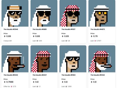The Saudis Free to Mint NFT Collection Sold Out after reaching 7.7 million USD in sales