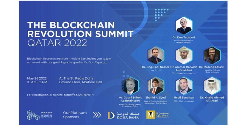 Blockchain Expert Don Tapscott speaking at Blockchain Revolution Summit in Qatar