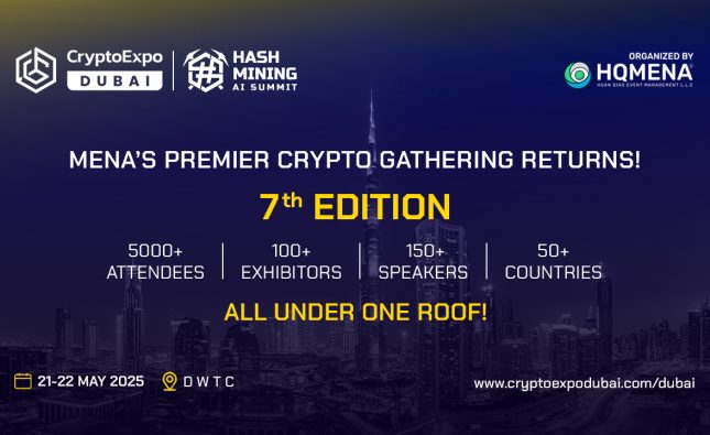 Crypto Expo Dubai set to start on May 21st with 10,000 attendees