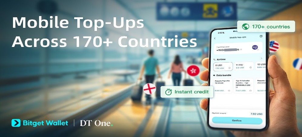 Bitget and DT offer mobile top ups using stablecoins in MENA